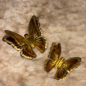 Vintage Gold Butterfly Wall Decor Set